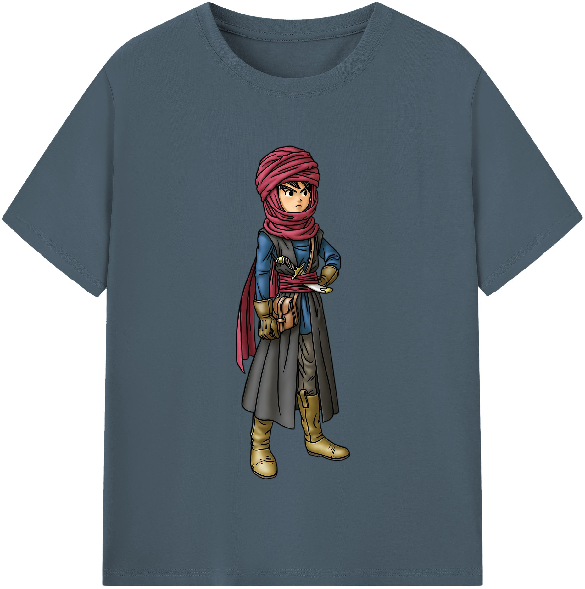 （画像用） ドラゴンクエスト Doragon Kuesuto Dragon Quest 綿100％半袖Tシャツ（フロントプリント）